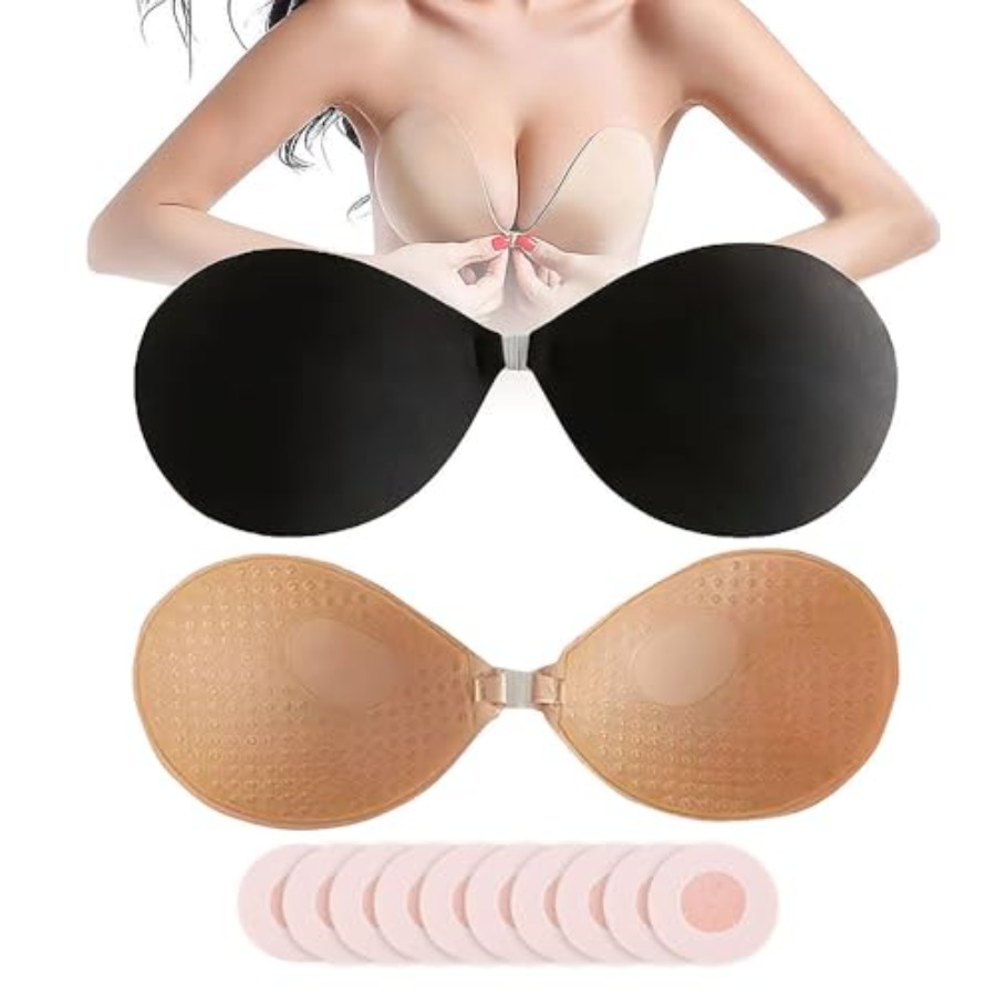 Strapless Bra Adhesive - Hasimor 2 PCS Strapless Adhesive Bra