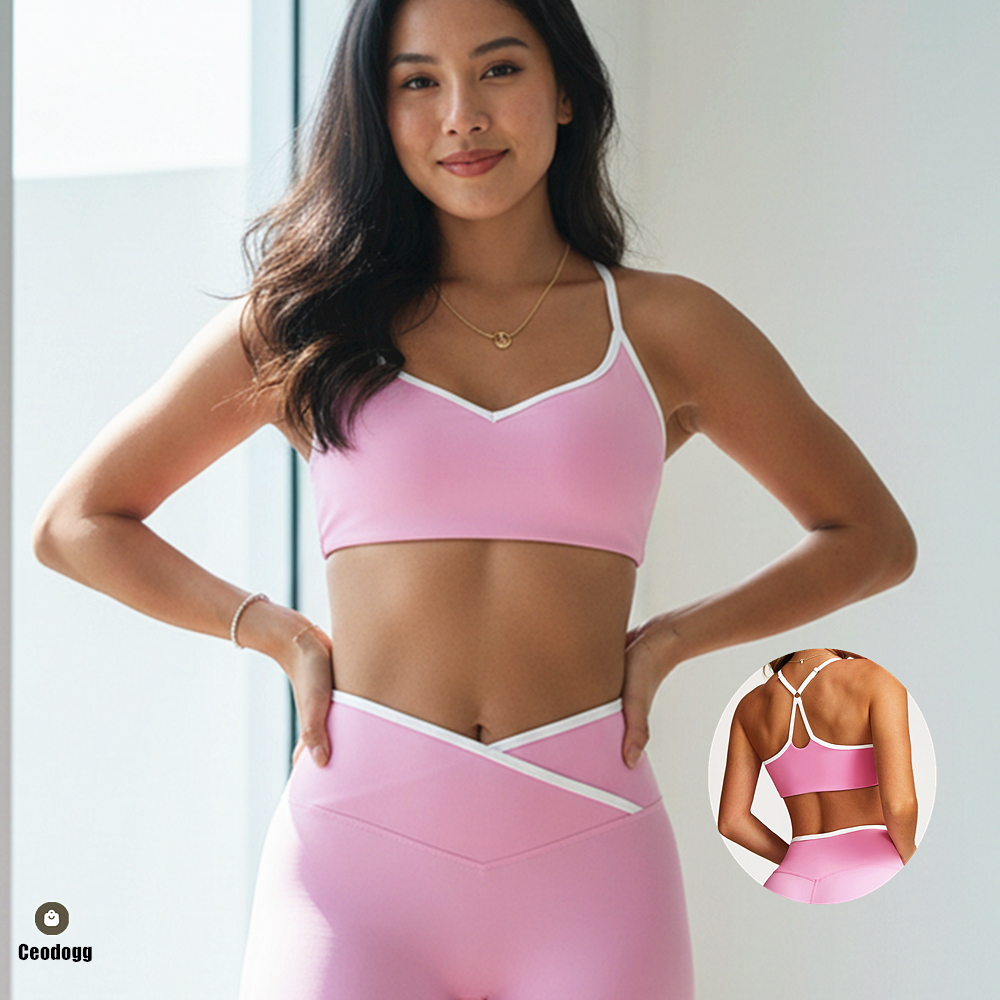 Gym Underwear Women's Sport Br - Plunge Bra Push Up ulasan dan harga