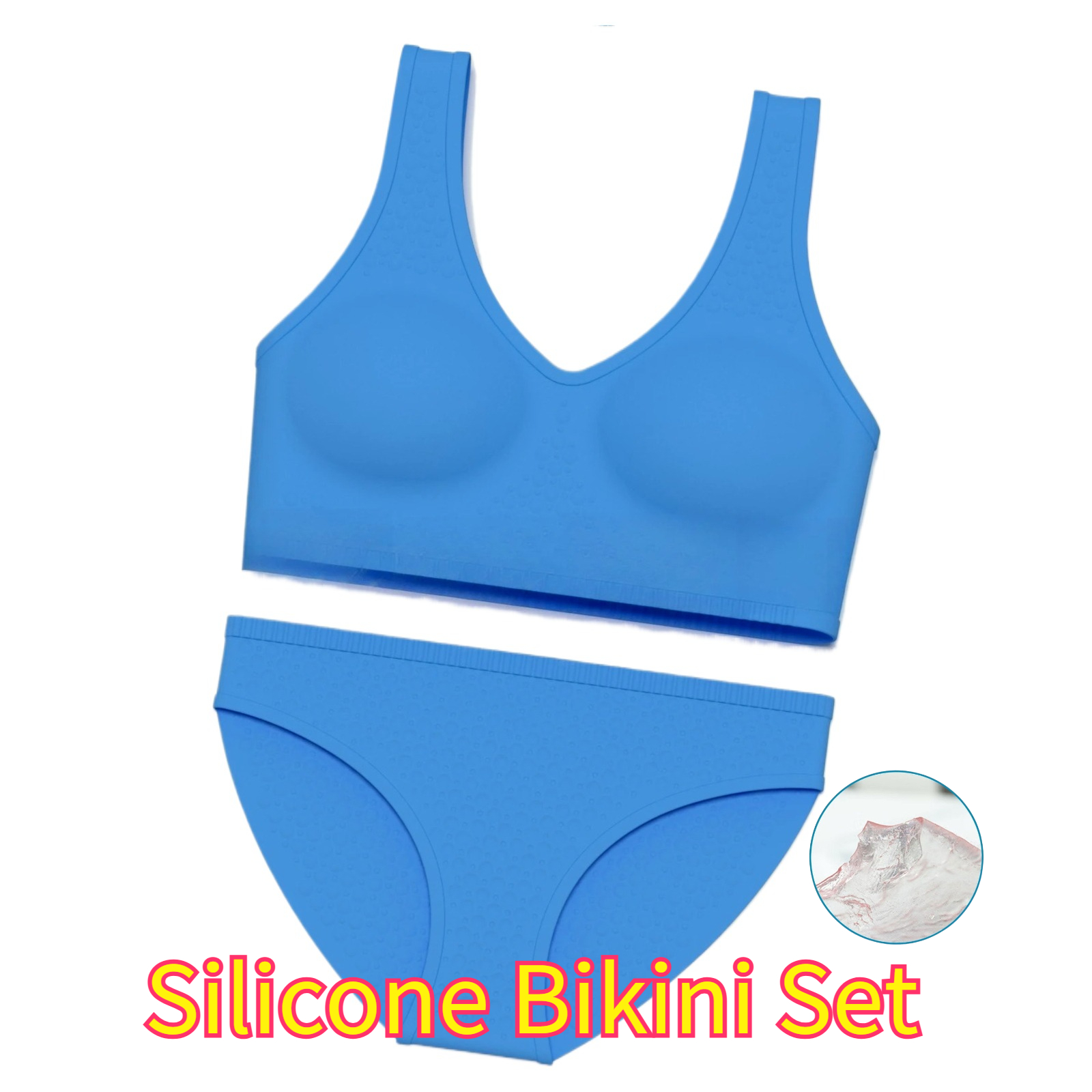 Silicone Women Swim Bikini Set - Minimizer Bra Women ulasan dan harga