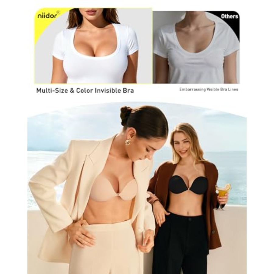 Niidor Adhesive Bra Strapless  - Backless Bra Sticky ulasan dan harga