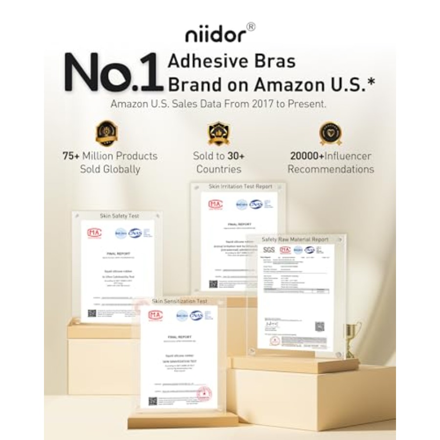 Niidor Adhesive Bra Strapless  - Backless Bra Sticky ulasan dan harga