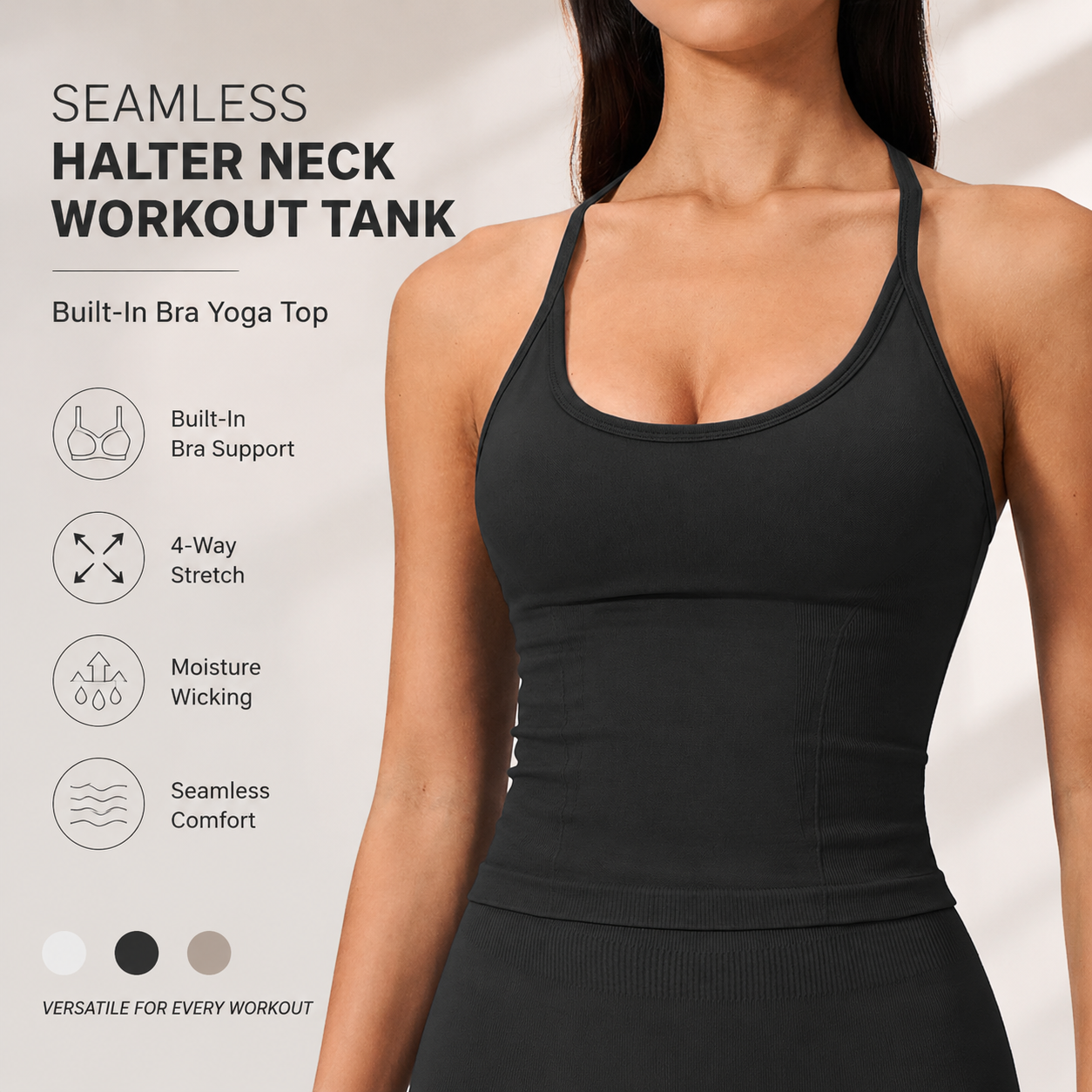 Luxury 2 in 1 Yoga Tank Top wi - T Shirt Bra Seamless ulasan dan harga