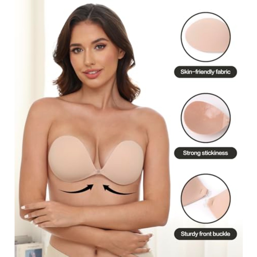 MITALOO Adhesive Bra Invisible - Backless Bra Sticky ulasan dan harga