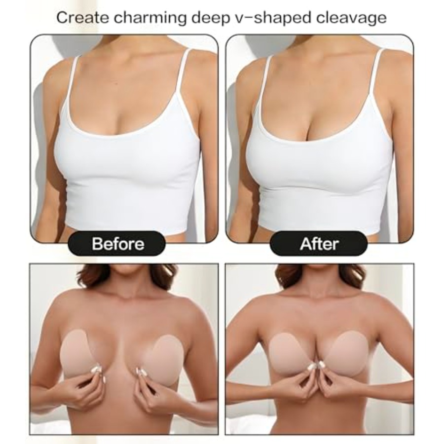 MITALOO Adhesive Bra Invisible - Backless Bra Sticky ulasan dan harga