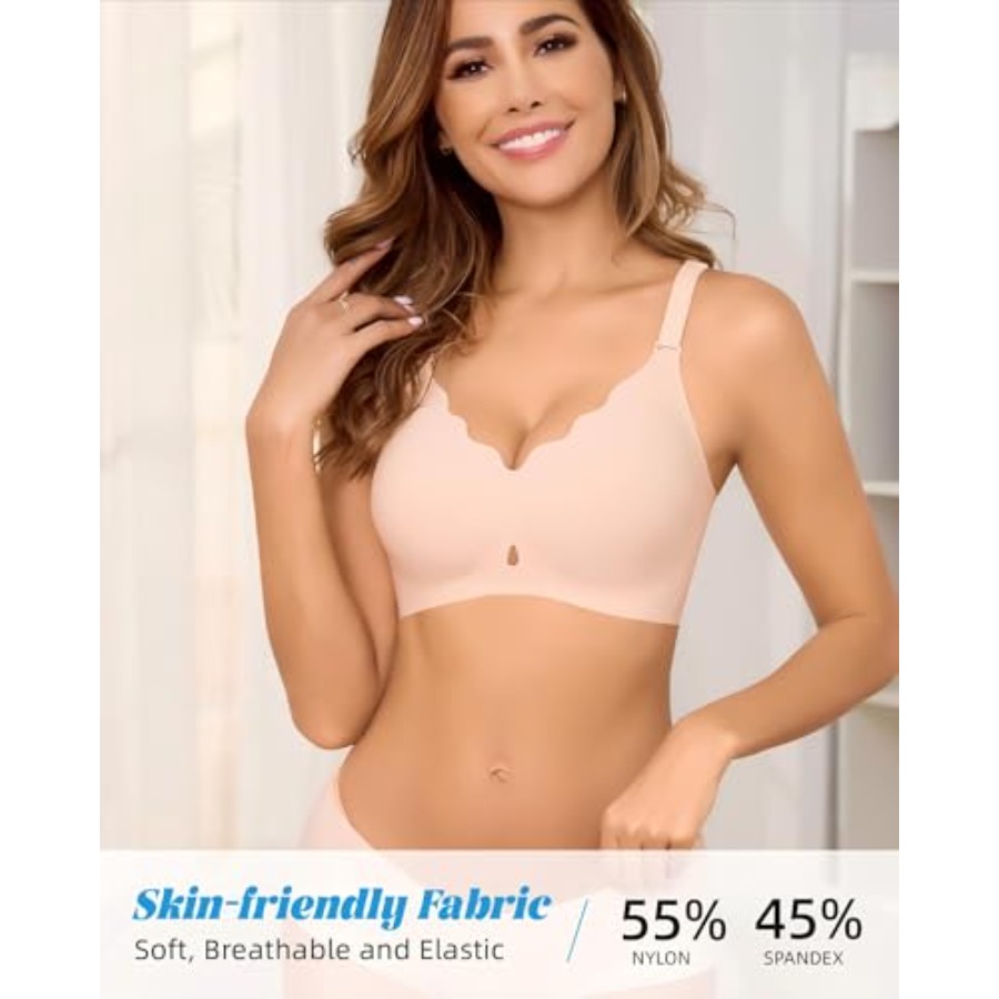 Women Wireless Seamless Bra -  - T Shirt Bra Seamless ulasan dan harga
