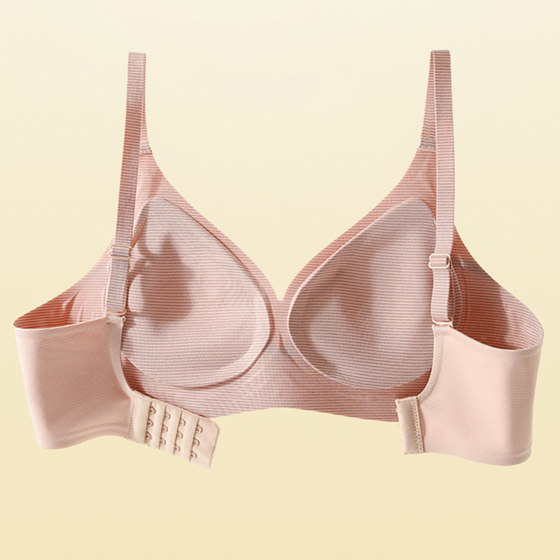 Stripe Color Contrast Soft Sup - Underwire Bra Padded ulasan dan harga