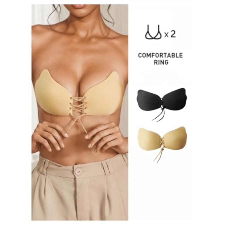 SHENHE Women's 2 Pack Front Cl - Backless Bra Sticky ulasan dan harga