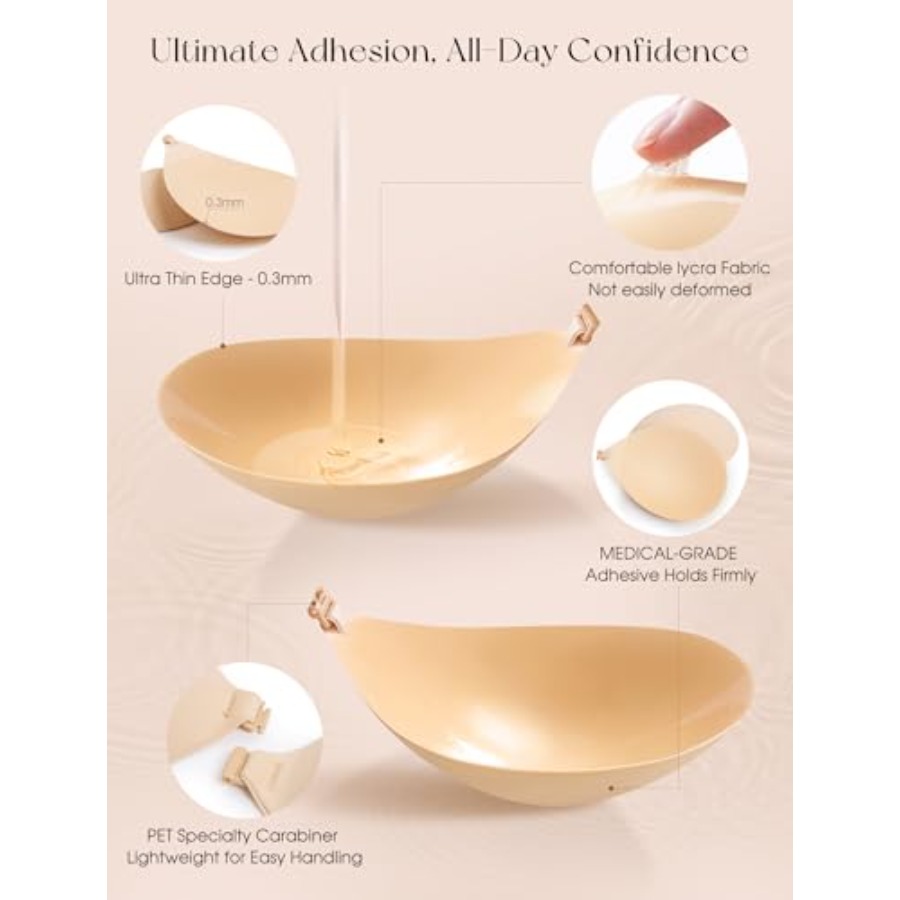 Sticky Bra Push Up Strapless A - Backless Bra Sticky ulasan dan harga